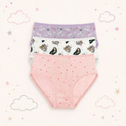 Girls' Princess Dreams Cotton Briefs – Pack of 3