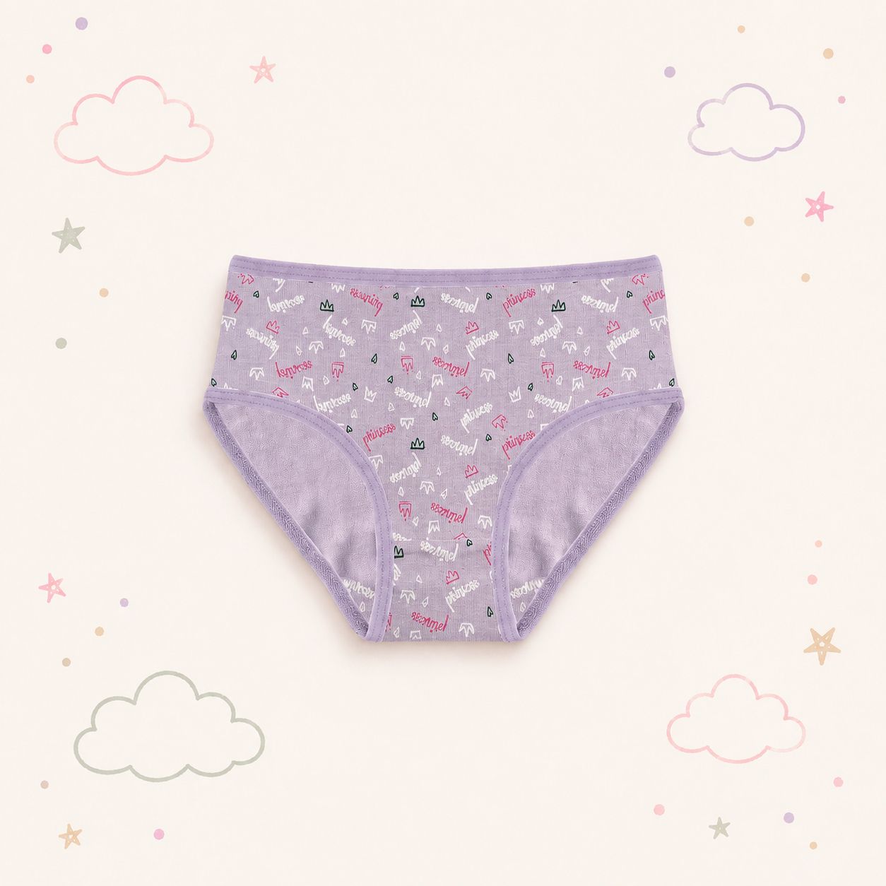 Girls' Princess Dreams Cotton Briefs – Pack of 3
