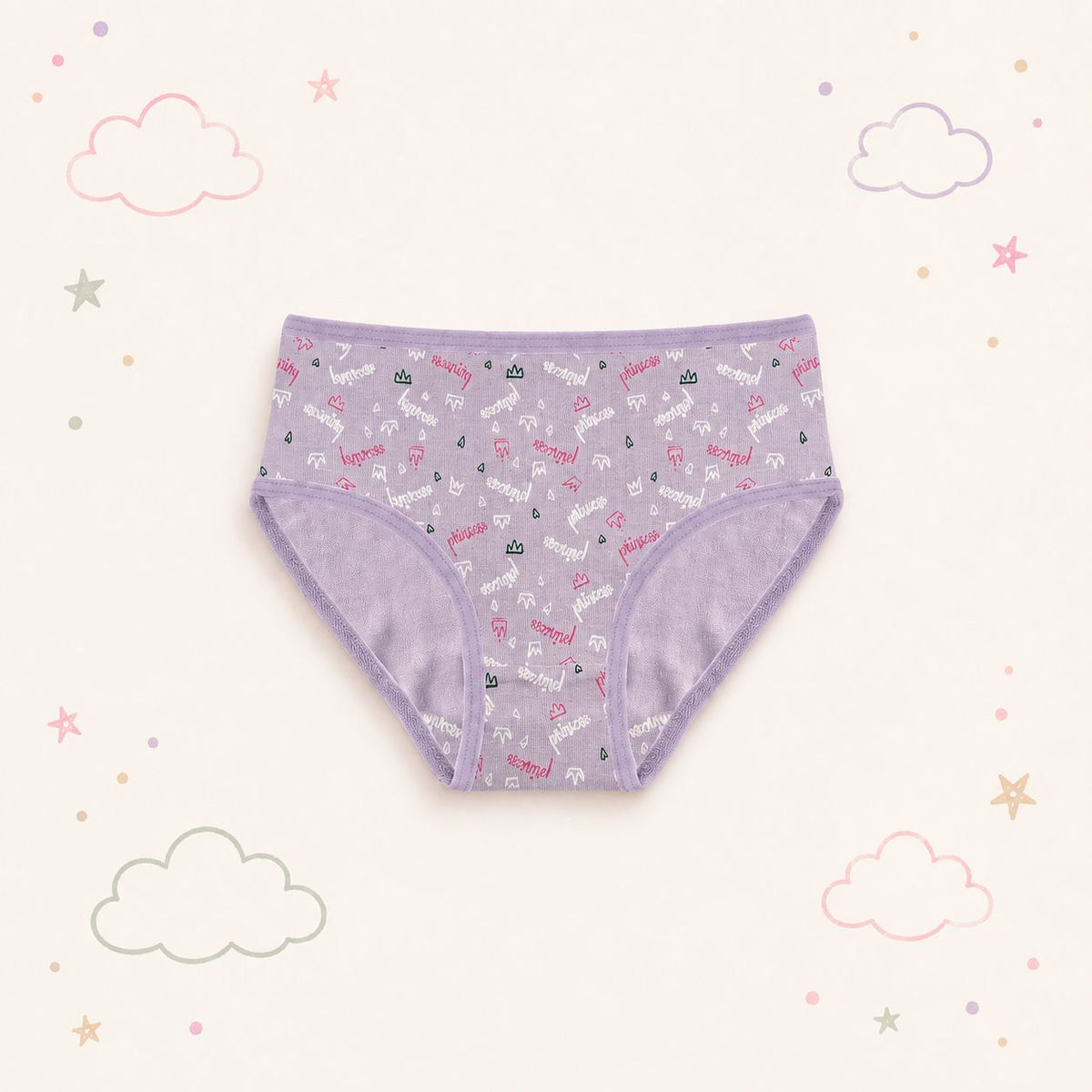 Girls' Princess Dreams Cotton Briefs – Pack of 3