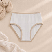 Girls' Beige Printed Briefs – Pack of 3