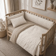 Beige Dino Dreams Ultimate Baby Crib Set – 16 Pieces